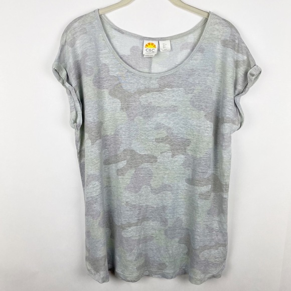 C&C California Linen Camo Shirt - Picture 5 of 5